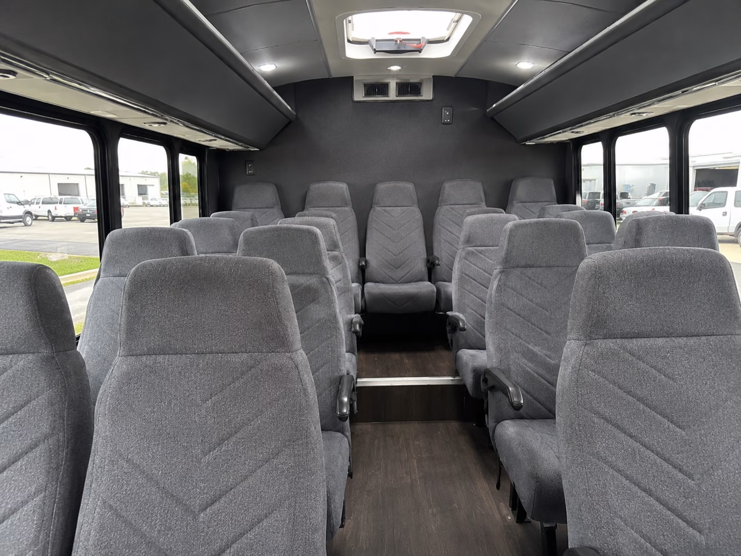paterson 18 passenger minibus interior
