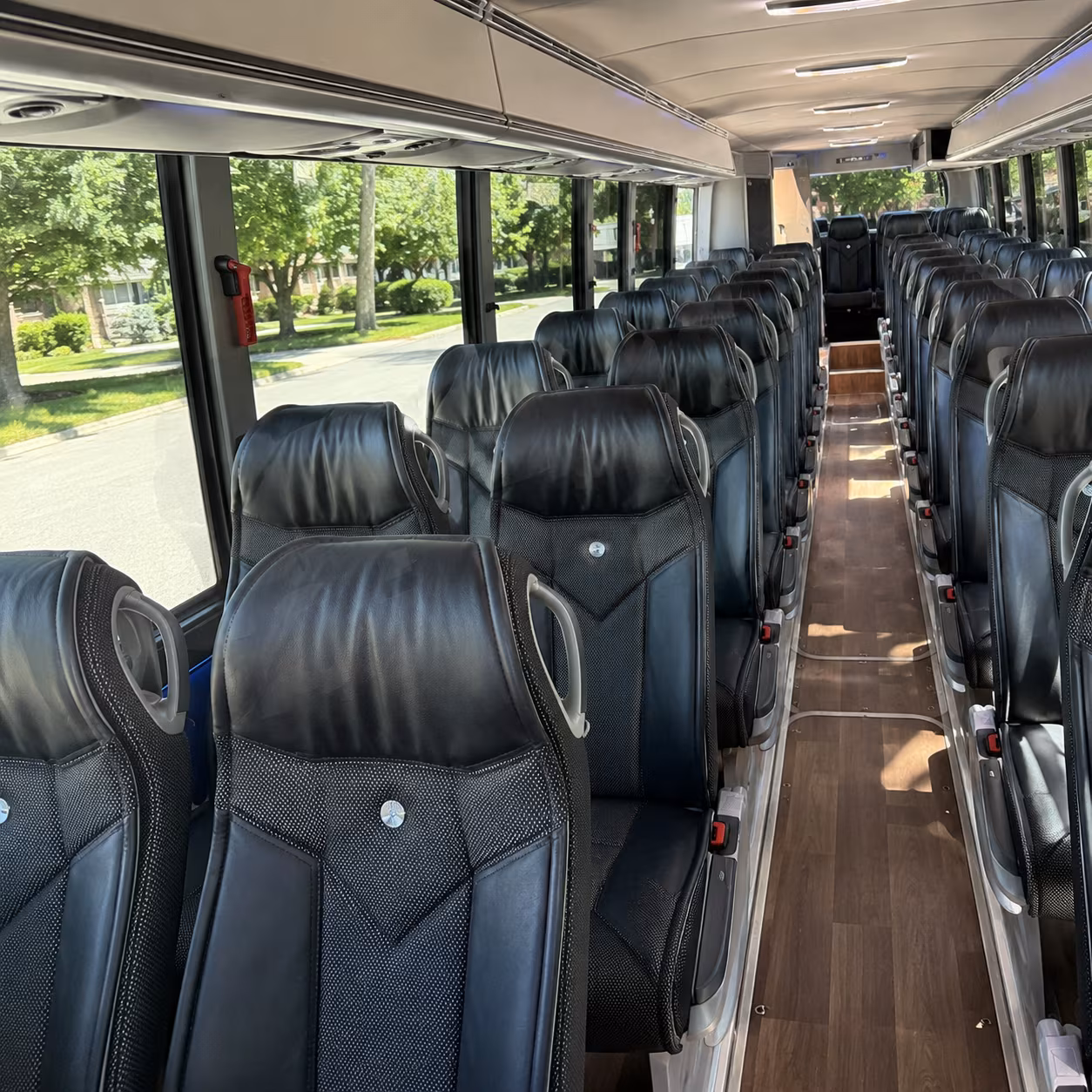 paterson 40 passenger charter bus inside