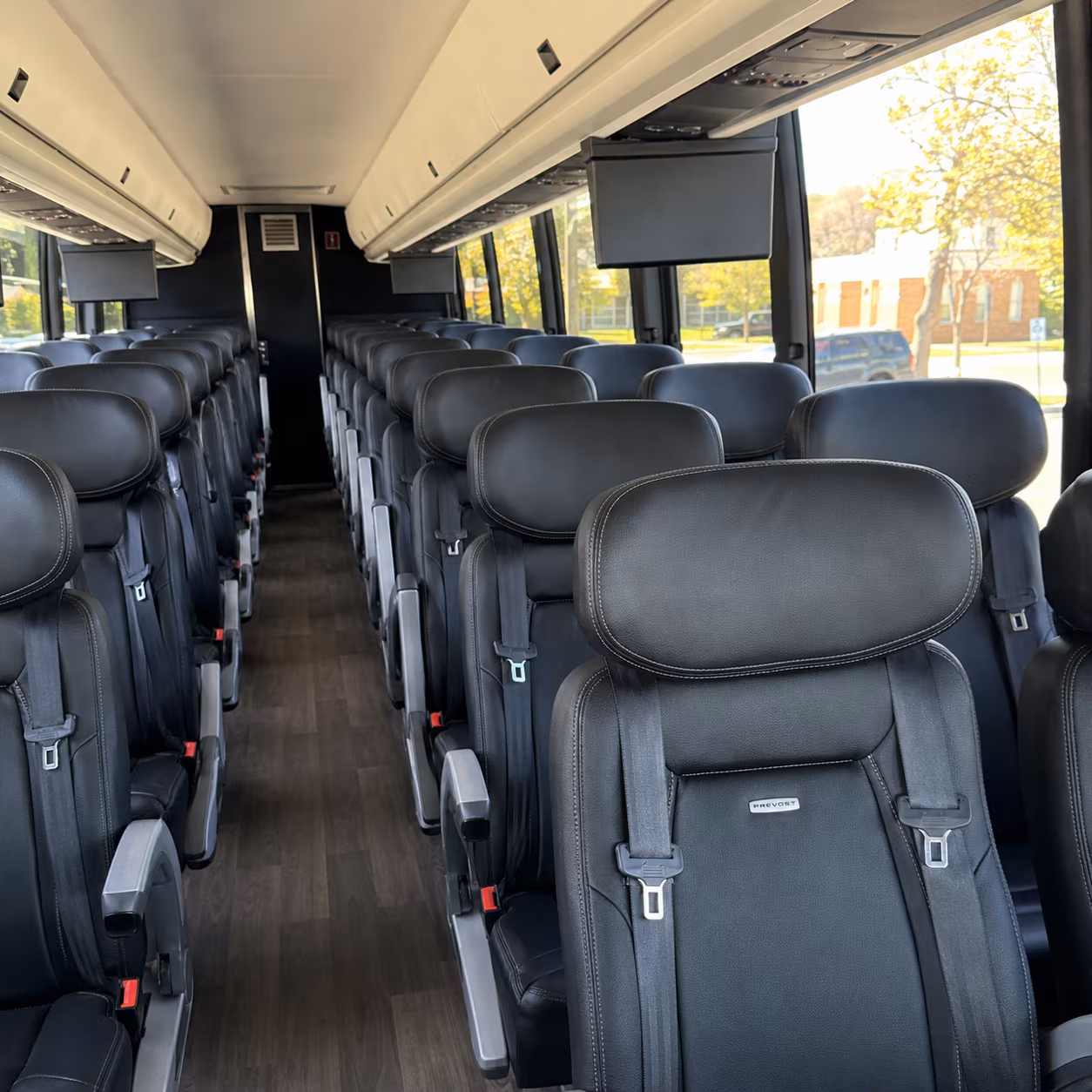 paterson 45 passenger charter bus inside