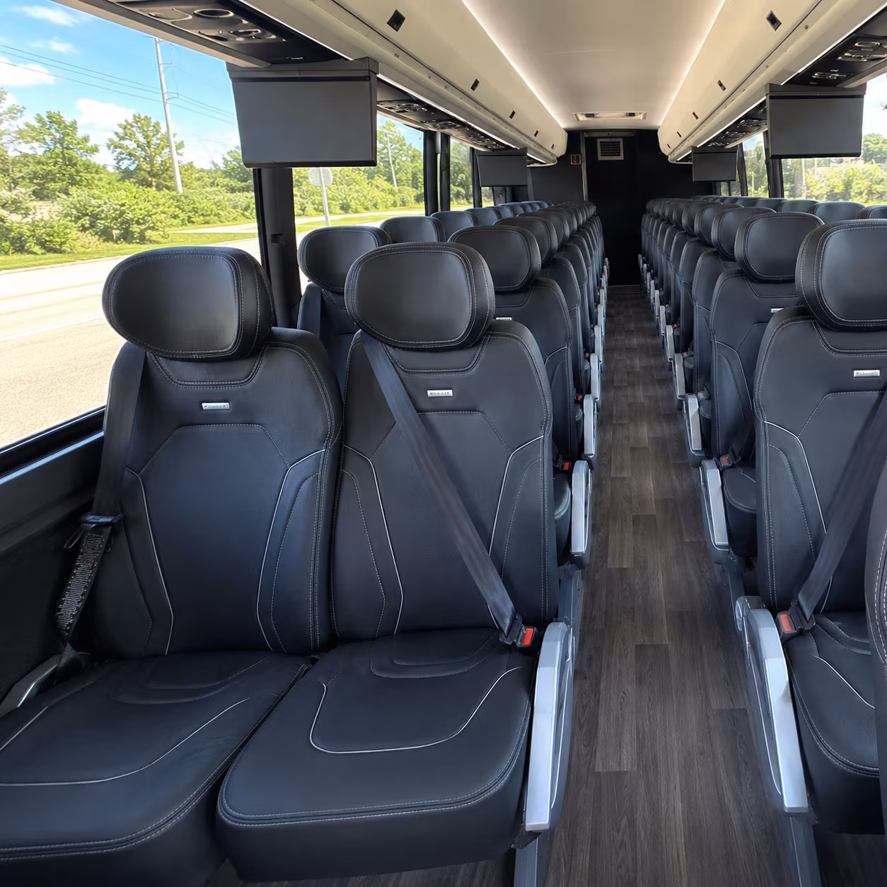 paterson 47 passenger charter bus inside