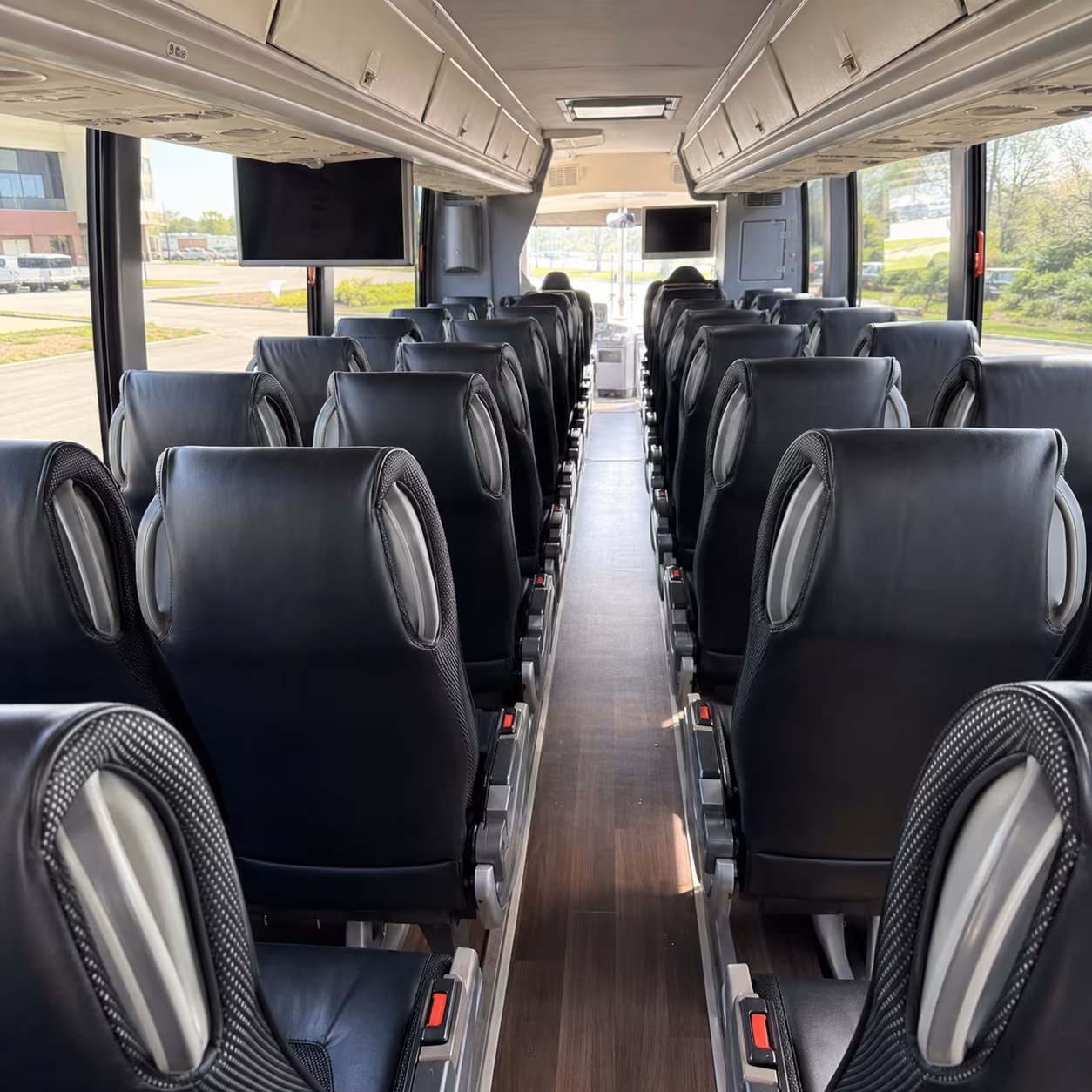 paterson 56 passenger charter bus inside