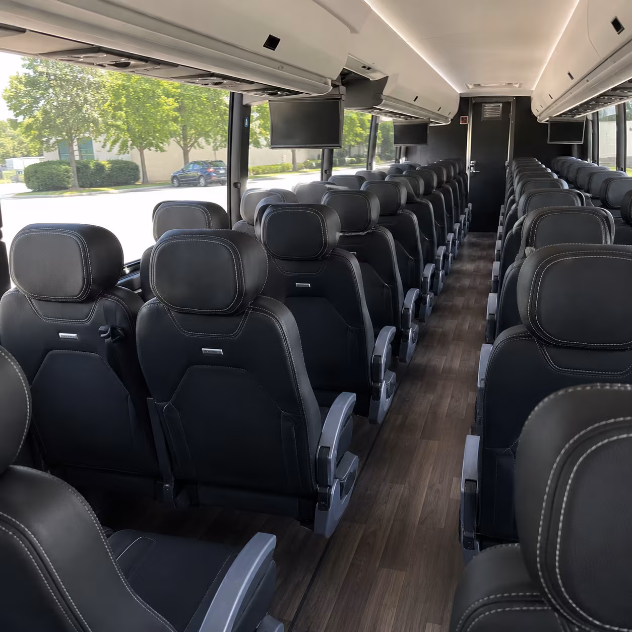 paterson 56 passenger charter bus interior