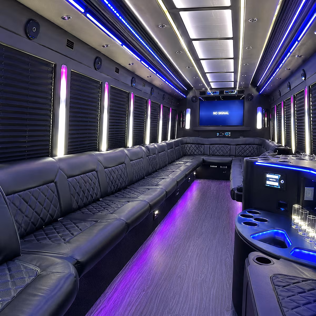 paterson party bus interior